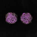 Crochet Purple Earrings