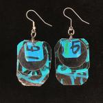 Turquoise Noir Earrings