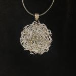 Crochet Silver Giggle Necklace