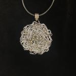 Crochet Silver Giggle Necklace
