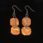 Copper Circle Earrings