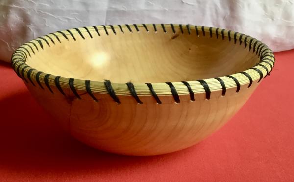 Maple Bowl with Sweetgrass Rim picture
