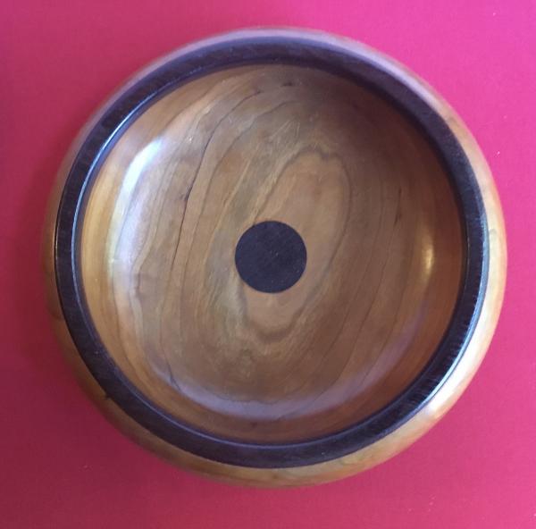 Cherry Bowl with Purple Heart Trim picture