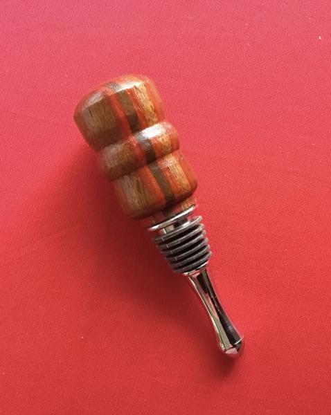 Walnut and Padauk Bottle Stopper picture