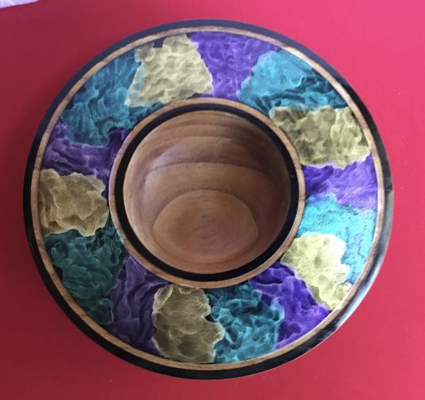 Mimosa Bowl with Airbrushed Color Rim