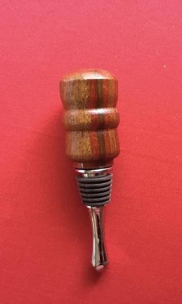 Walnut and Padauk Bottle Stopper picture