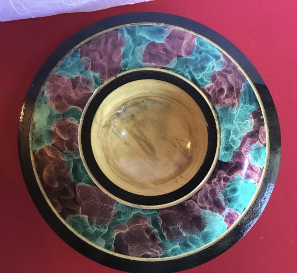 Sycamore Bowl with Airbrushed Rim