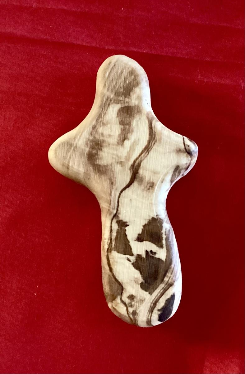 Olive Wood Hand Cross picture