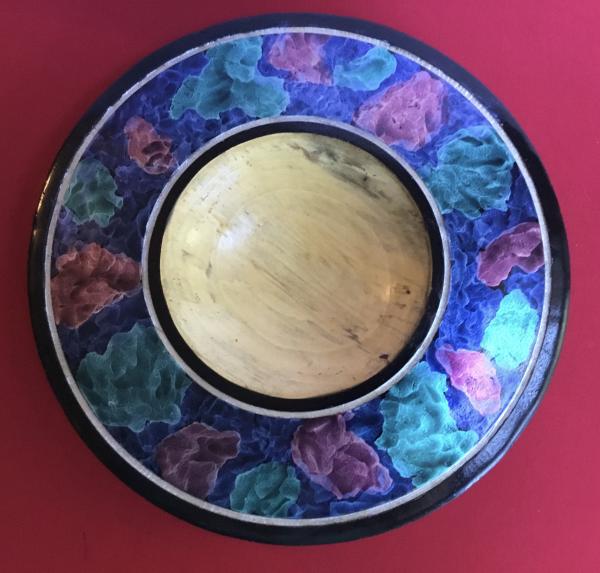 Sycamore bowl with Airbrushed Color picture