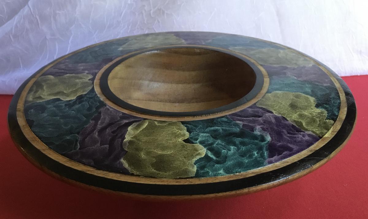 Mimosa Bowl with Airbrushed Color Rim picture