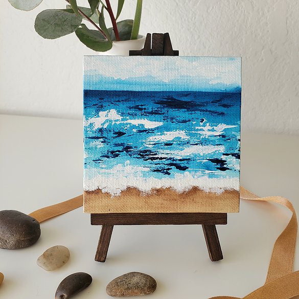 Mini Oceans #2 with easel