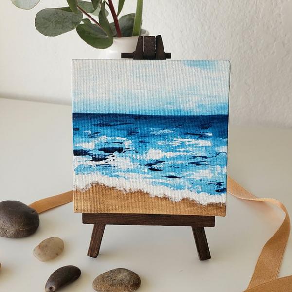Mini Oceans #4 with easel