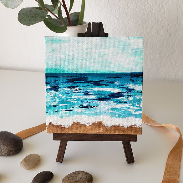 Mini Oceans #9 with easel