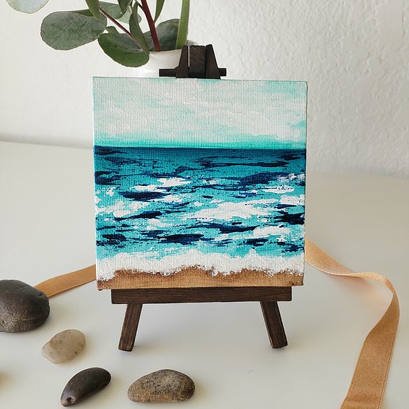 Mini Oceans #10 with easel