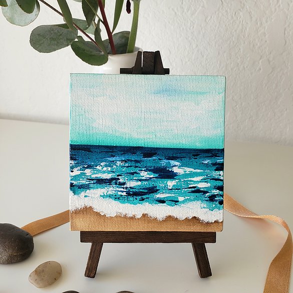 Mini Oceans #11 with easel