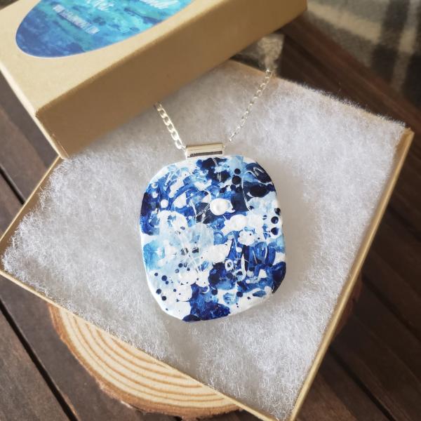 LARGE BLUE STATEMENT NECKLACE