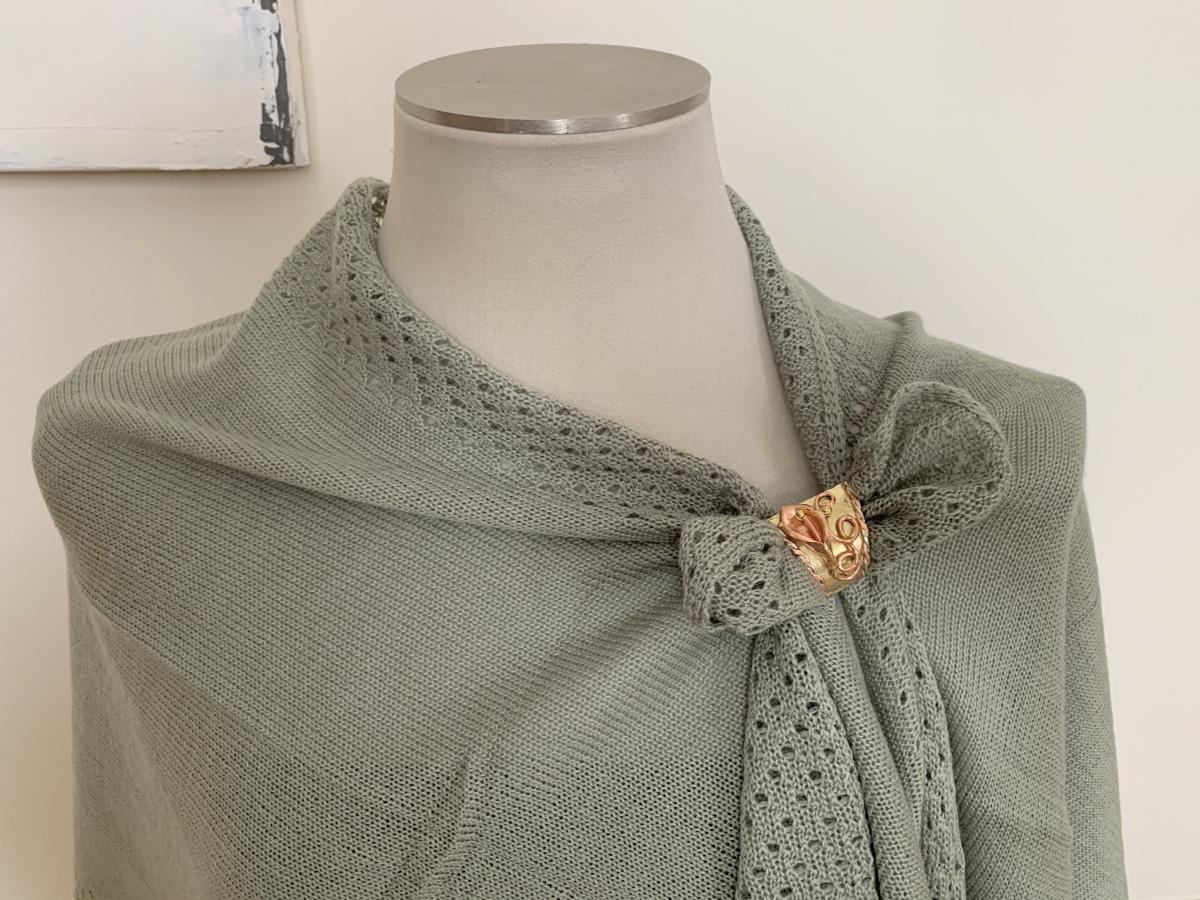 Small scarf ring, mixed metals picture