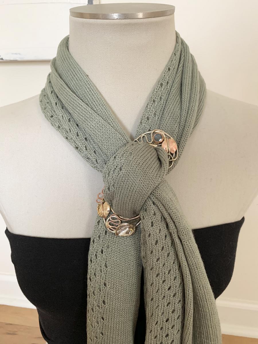 Scarf ring double design picture