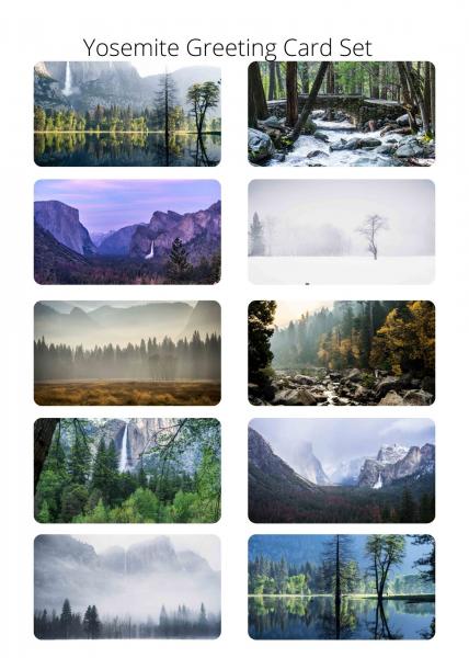 Greeting Card Gift Set-- Yosemite, Set of 10 picture
