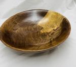 Footed Walnut Bowl