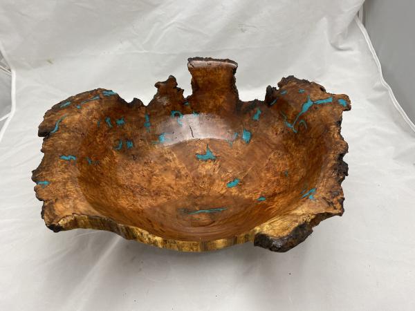 Footed Cherry Burl Bowl picture