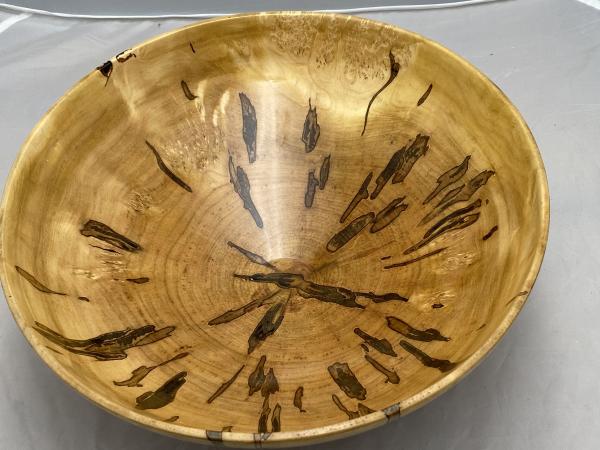 Maple footed Bowl with burl and ambrosia