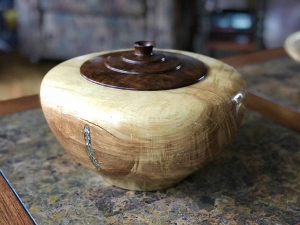 Spalted Maple and Walnut Vase picture