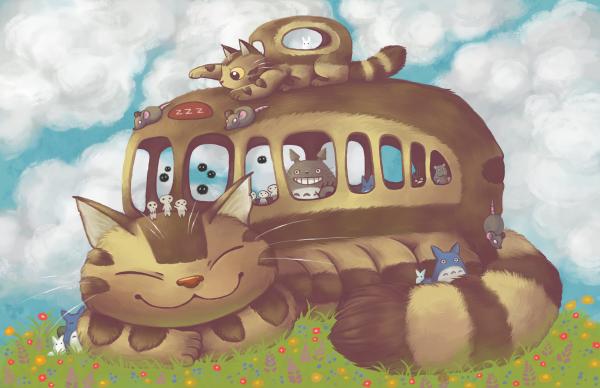 Napping Catbus picture