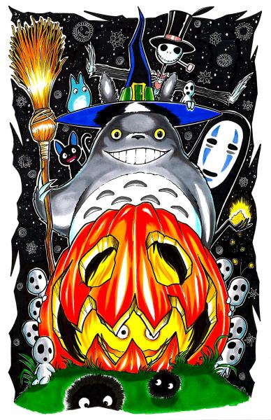 Halloween Totoro picture