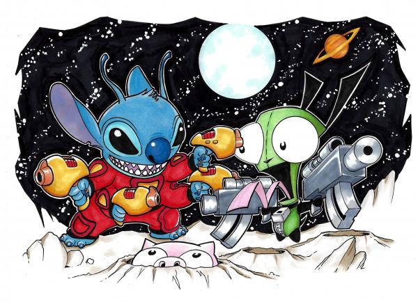 Stitch vs Gir picture