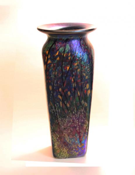 Fall into Spring, Vase, Cobalt Traditional Lip