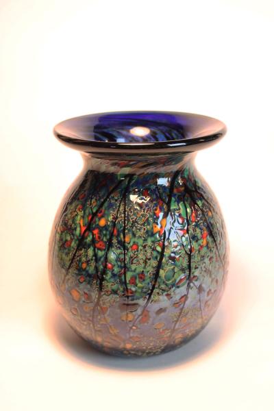 Fall into Spring, Vase, Cobalt blue picture