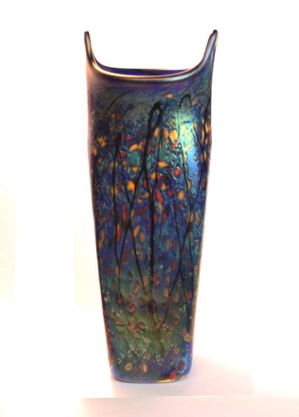 Fall into Spring, Vase, Cobalt blue