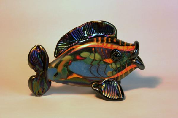 Fish, Black iridescent picture