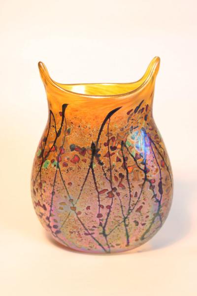 Fall into Spring, Vase, Aurora gold