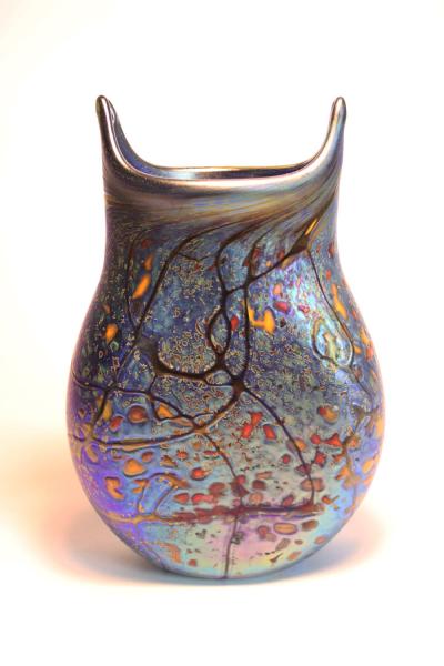 Fall into Spring, Vase, Cobalt blue