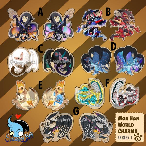 Mon Han Acrylic Charms (Monster Hunter World) picture