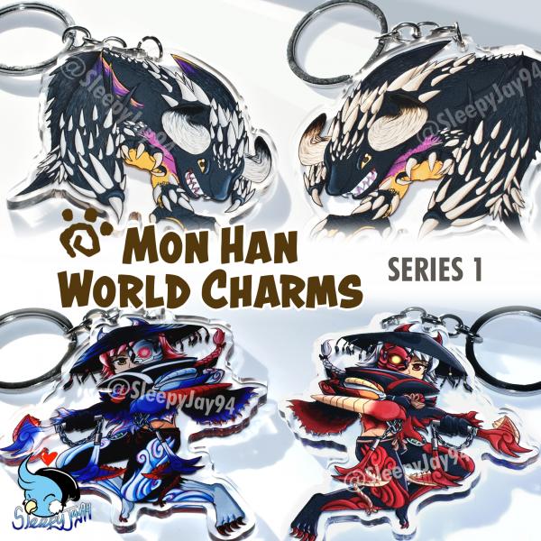 Mon Han Acrylic Charms (Monster Hunter World)
