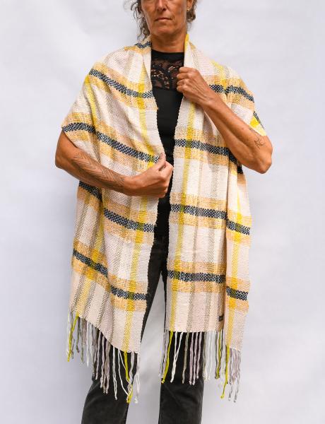 SUMMER DENIM Striped Shawl