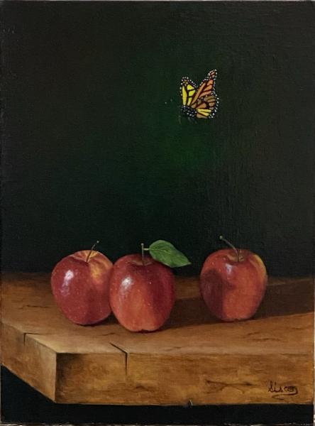 Apples and Butterfly picture