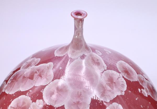 Bottle with Cherry Blossom Crystal Glaze. picture