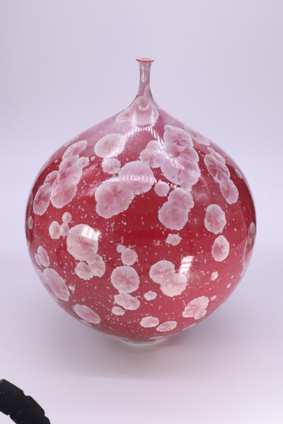 Bottle with Cherry Blossom Crystal Glaze.