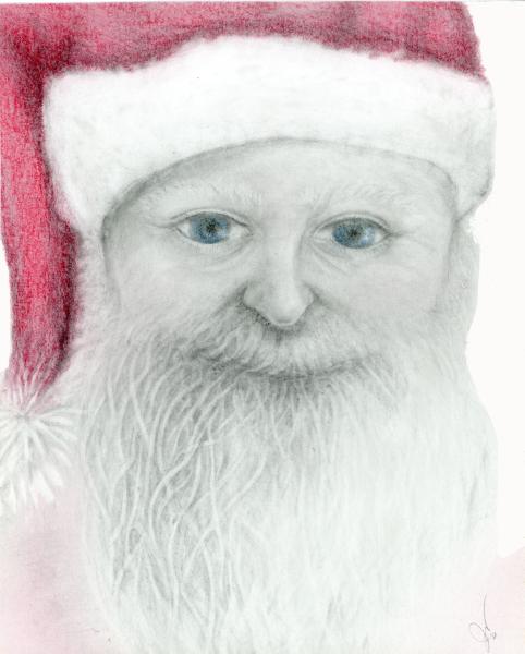 Santa color pencil