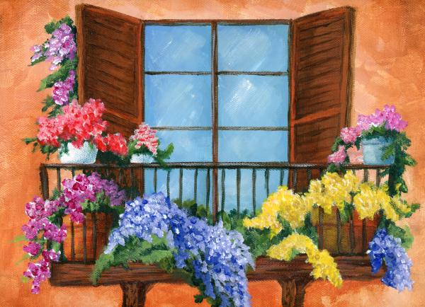 European Flower Window