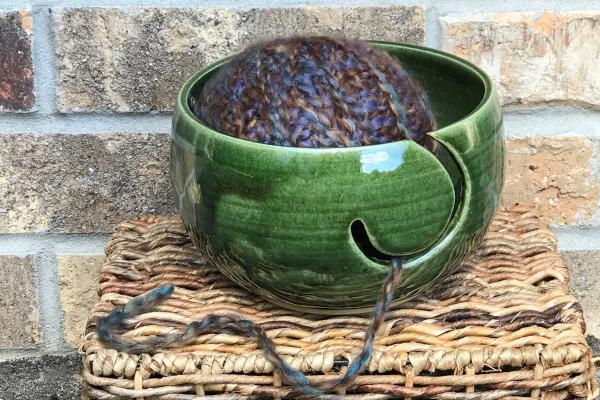 Yarn Bowl - Dark Green picture