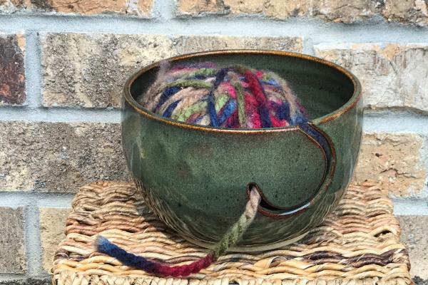 Yarn Bowl - Brown picture