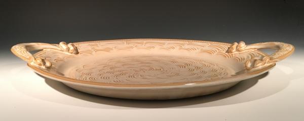 14.5" Toasted Almond Platter picture