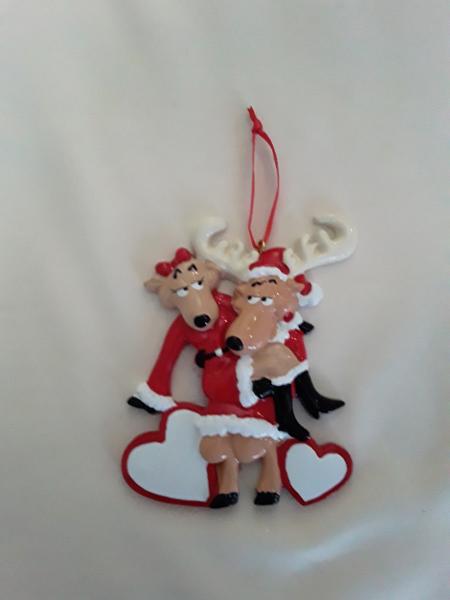 Santa Deer Couple