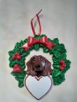 Dachshund with Wreath