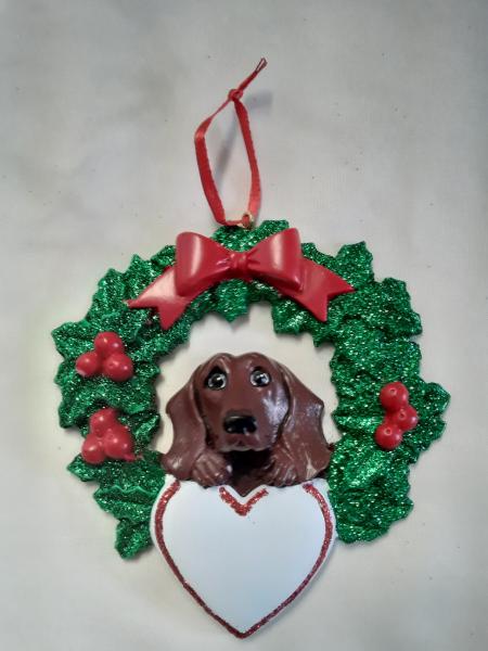 Dachshund with Wreath